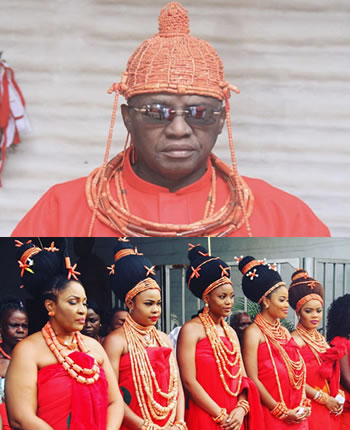 Oba of Benin and his wives